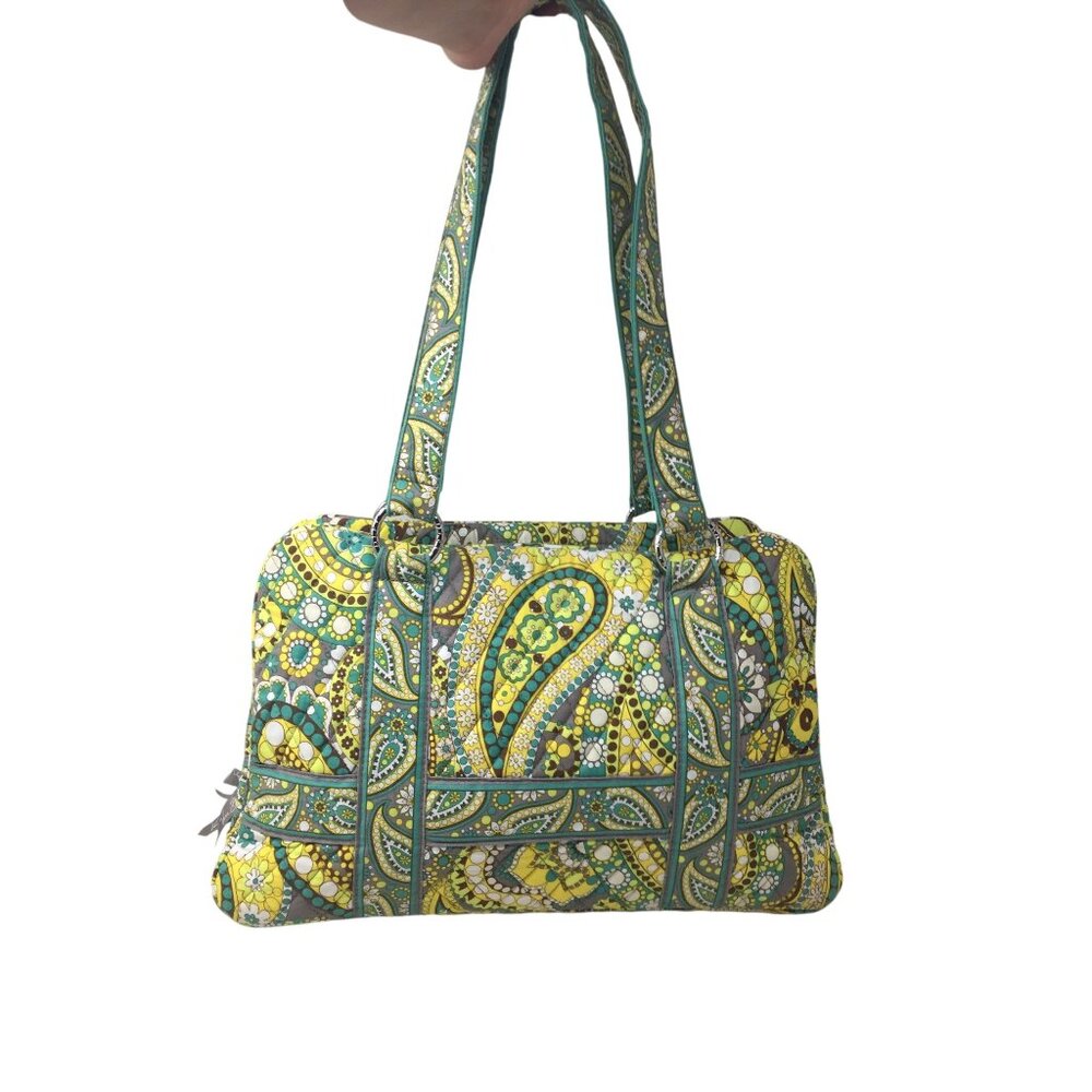 Vera Bradley Lemon Parfait Patterned Shoulder Bag